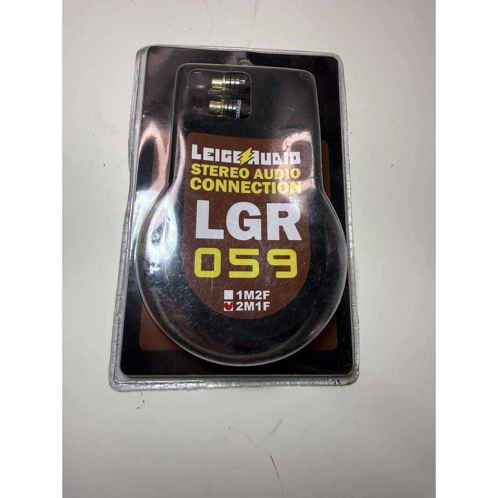 LeigeAudio LGR-059 RCA Stereo Audio Cable 2 Male to 1 Female – High Quality (B5)
